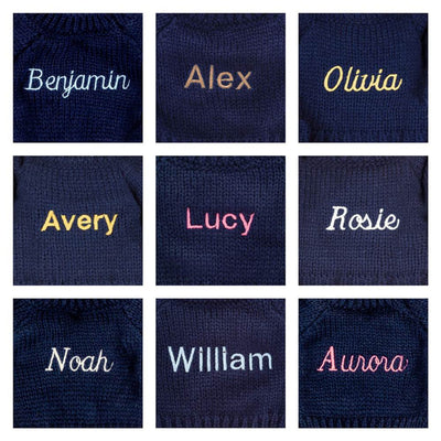 Bashful Luxe Bunny Luna with Personalized Navy Jumper