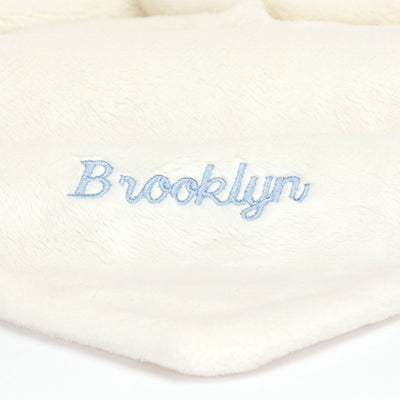 Personalized Bashful Black & Cream Puppy Soother