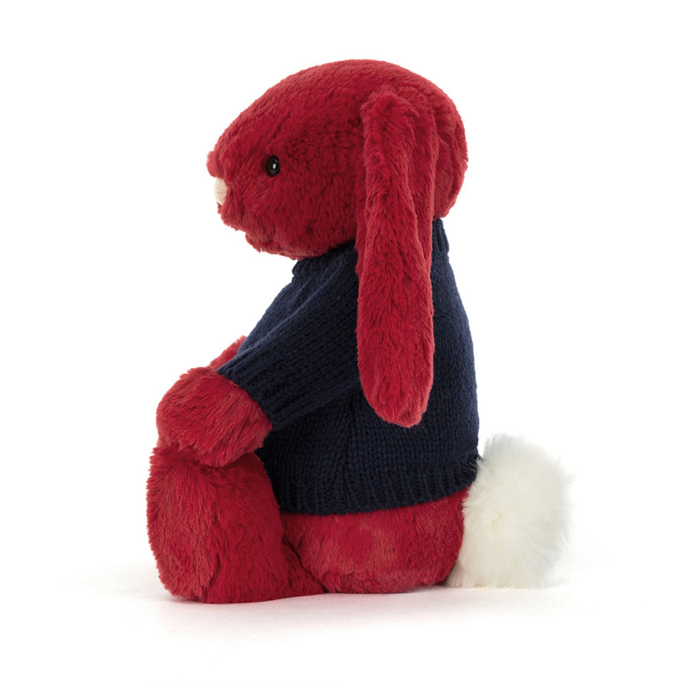 Bashful Luxe Bunny Scarlett with Personalized Navy Jumper