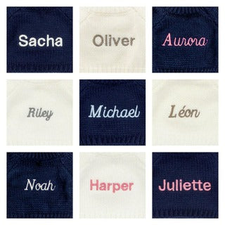 Bashful Luxe Bunny Juniper with Personalized Navy Jumper