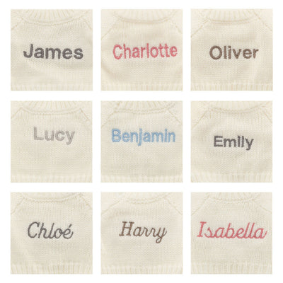 Bartholomew Bear with Personalized Cream Jumper