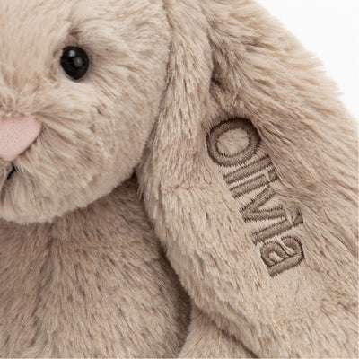 Personalized Bashful Beige Bunny Medium