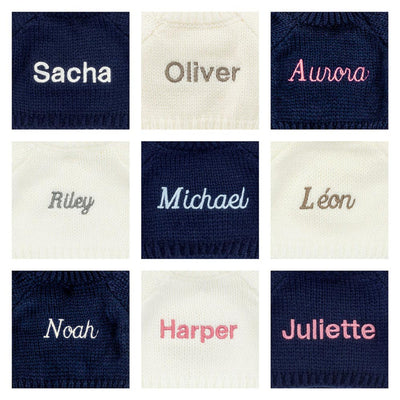 Bashful Luxe Elephant Thuddeus with Personalized Navy Jumper