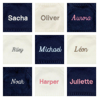 Bashful Luxe Bunny Curly with Personalized Navy Jumper